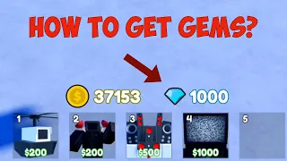 How to Get Gems in Toilet Tower Defense Roblox| Update 60