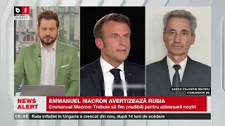 S. V. MATEIU, COMANDOR, DESPRE DECLARAȚIILE LUI MACRON DESPRE RUSIA_Știri B1TV_12 mai 2024