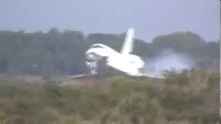 STS-122 Space Shuttle Atlantis Lands At KSC After Delivering Columbus To The Space Station