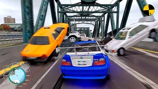 GTA 4 Crazy BMW M3 GTR Crashes Ep.26