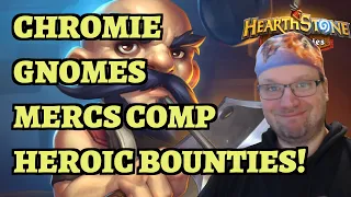 Chromie Gnomes Comp Takes Down Heroic Caster Bosses! (Hearthstone Mercenaries)