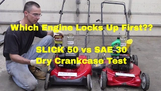 Can't believe what SLICK 50 did to my engine!!--Dry Crankcase Test!