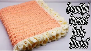 Easy Crochet Baby Blanket / Crochet Blanket Tutorial / Bag O Day Crochet