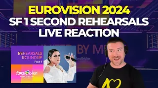 Eurovision 2024 SF1 Second Rehearsal - Live Reaction