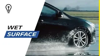 How a tire adhere to a wet surface? | Michelin