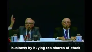 Warren Buffett Recites a 600 B C  Investment Equation Subtitles