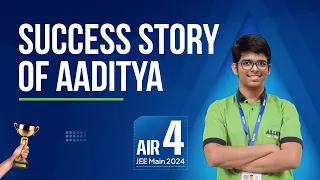 JEE Main 2024 Topper (AIR-4) 🏆 Success Story of Aaditya | Exclusive Interview 🙌 ALLEN