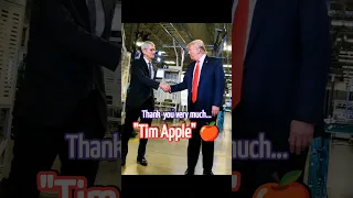 Oh wow! 😜 Trump mistakenly calls Apple CEO "Tim Apple" 🍎