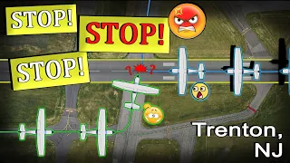 Plane ENTERS RUNWAY WHILE ANOTHER IS LANDING | Controller Scolds Pilots