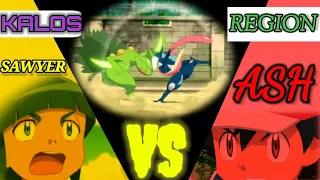 Kalos Region battle Ash vs Sawyer//POKEMON XYZ THE SERIES [AMV]// Akshay Gaming