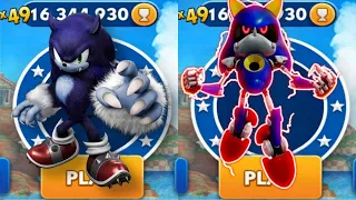 Sonic Dash - Werehog  VS Metal Sonic _ Movie Sonic vs All Bosses Zazz Eggman