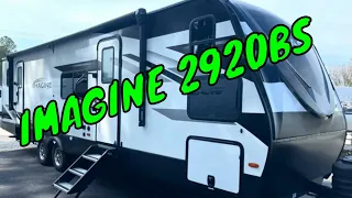 NEW 2024 GRAND DESIGN IMAGINE 2920BS TRAVEL TRAILER PRIVATE BUNK BEDS Dodd RV SOLAR WALKTHROUGH