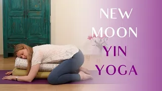 New Moon Yin Yoga | 30 min Cancer New Moon Yoga ♋ 🌑