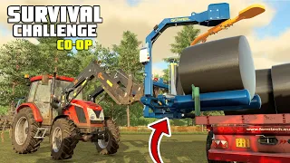WE SPENT ALL OF OUR MONEY ON THIS!! | Survival Challenge CO-OP | FS22 - Episode 11