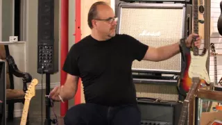 Greg Koch plays a real 1963 Fender Stratocaster at The Guitar Shop in Mississauga Ontario Canada