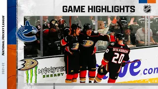 Canucks @ Ducks 11/14/21 | NHL Highlights