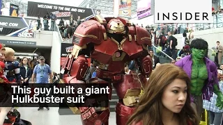 This guy built a giant working Hulkbuster suit