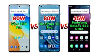 Vivo X80 Pro vs OnePlus 10 Pro vs Samsung Galaxy S22 Ultra