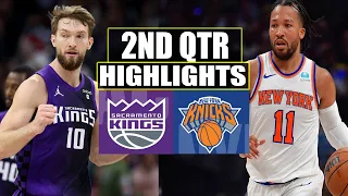 New York Knicks VS Sacramento Kings 2ND QTR  HIGHLIGHTS | April 4 | 2024 NBA Season