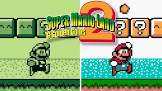 Super Mario Land 2 vs. Super Mario Land 2 DX 🍄 Comparison 🍄 Parallel Gameplay