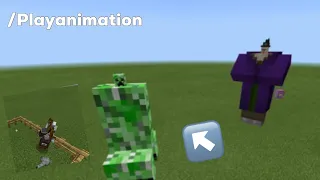 Minecraft Bedrock - How To Use The Play Animation Command!