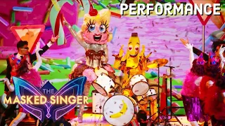 Banana Split sings “Poker Face” by Lady Gaga | THE MASKED SINGER | SEASON 6