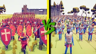 CARTHAGE ARMY vs MEDIEVAL ARMY - Totally Accurate Battle Simulator TABS