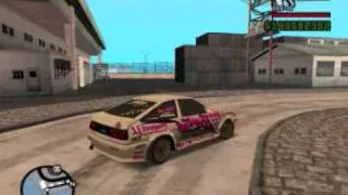 GTA San Andreas: Drift in Ocean Docks with Toyota Trueno AE86