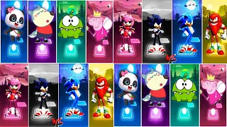 Tiles Hop_ Babybus _ Woolfo _ Om Nom _ Peppa Pig _ Amy - Dark Sonic - Sonic The hedgehog - Knuckles