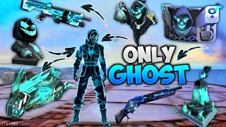 🔥Free Fire But Only Ghost Items Challenge🔥Ghost Criminal Bundle,Ghost Bag,Ghost Weapons All Items