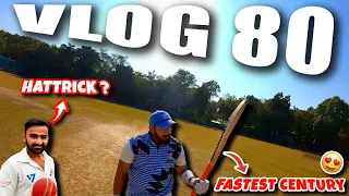 Is this the FASTEST CENTURY in my Vlogs?😍 YASH took hattrick?🔥| T20 Cricket Cardio Match