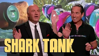 Things Get Awkward in The Tank With Surf Band Pro  | Shark Tank US | Shark Tank Global