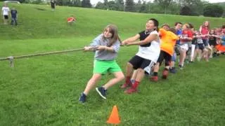 Tug of war matches at Lanesborough Elementary School Field Day 2013