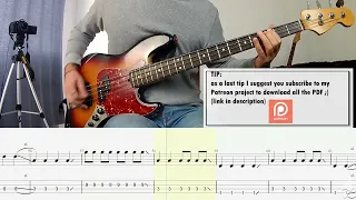 blink-182 - EDGING BASS COVER + PLAY ALONG TAB + SCORE