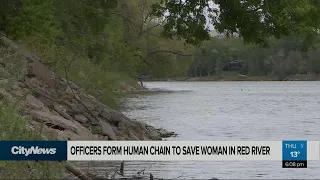 Winnipeg police save woman from Red River