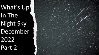 What's Up In The Night Sky December 2022 Part 2 | Fun With STEM