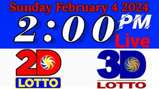 Lotto Result Today Live 2pm February 4 2024 | Lotto Result Today Swertres Ez2