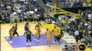 Kevin Garnett - Valiant Effort vs. Kobe, Shaq and the Lakers (2004 WCF Game 4)