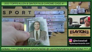 WANDER RC X-FRACTOR! WOW! 2022 Topps Allen & Ginter Chrome Baseball Hobby 12 Box FULL CASE Break #1