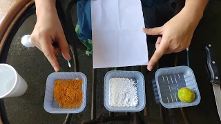 Acid-Base test with turmeric indicator