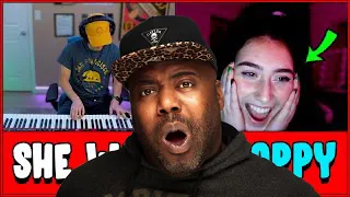 First time hearing Marcus Veltri - I played piano with a broken finger on | OMEGLE Reaction