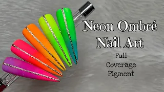 Neon Ombre Using Pigments! | Nail Sugar