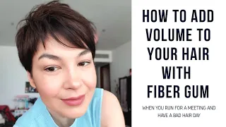 How to quickly add volume to thin fair short haircut using fiber gum Osis+ Schwarzkopf