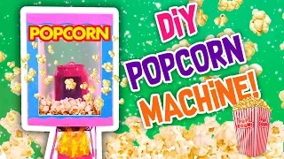How To Make a 🍿 POPCORN MACHINE 🍿 with a Recycled Can  🎞  Easy DIY in Crafts & Decor