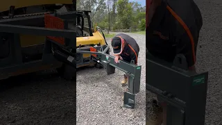 Skid steer log splitter