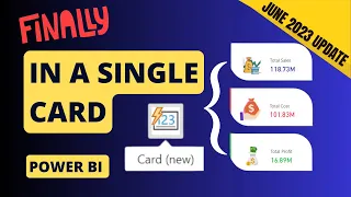 NEW Power BI Card Visual Will Blow Your Mind ✨ | Power BI June 2023 Update 👏