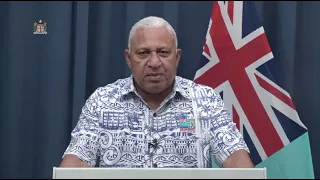 Fijian Prime Minister delivers statement on COVID-19 and TC Harold