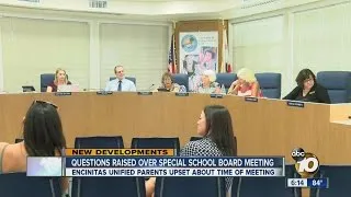 Questions raised about Encinitas Union School District board special meeting