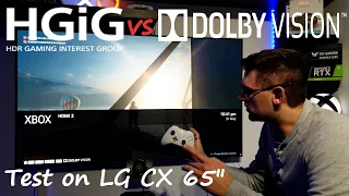 Dolby Vision Gaming vs HDR / HGiG - Test on LG CX 65"