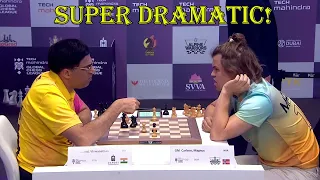 DRAMATIC GAME!! Vishy Anand vs Magnus Carlsen || Global Chess League 2023 - R7